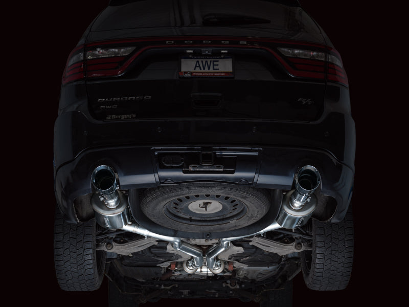 AWE Tuning 5.7L Touring Edition Exhaust for 2011–2024 Dodge Durango with Chrome Silver Tips - OneFastShop