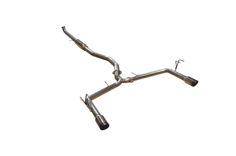 Injen Cat-Back Exhaust System with Dual Burnt Titanium Tips for 16-20 Honda Civic 1.5L Turbo Sedan - OneFastShop