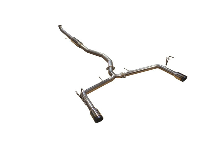 Injen Cat-Back Exhaust System with Dual Burnt Titanium Tips for 16-20 Honda Civic 1.5L Turbo Sedan - OneFastShop