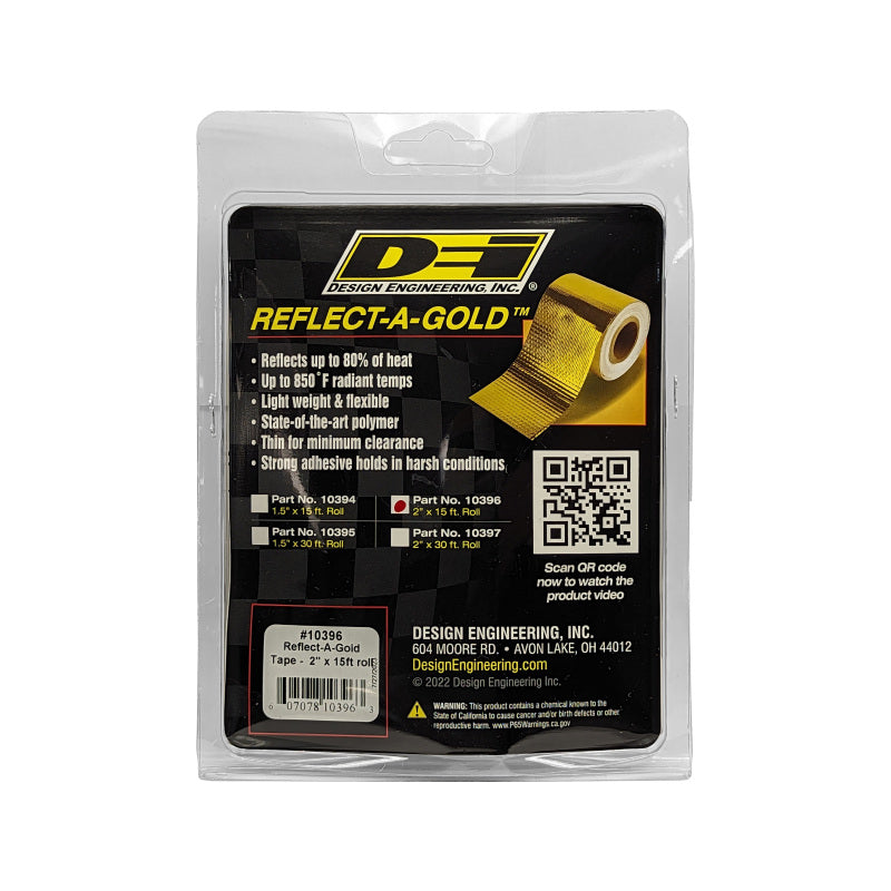 DEI Reflect-A-GOLD Heat Shield Tape Roll 2in x 15ft