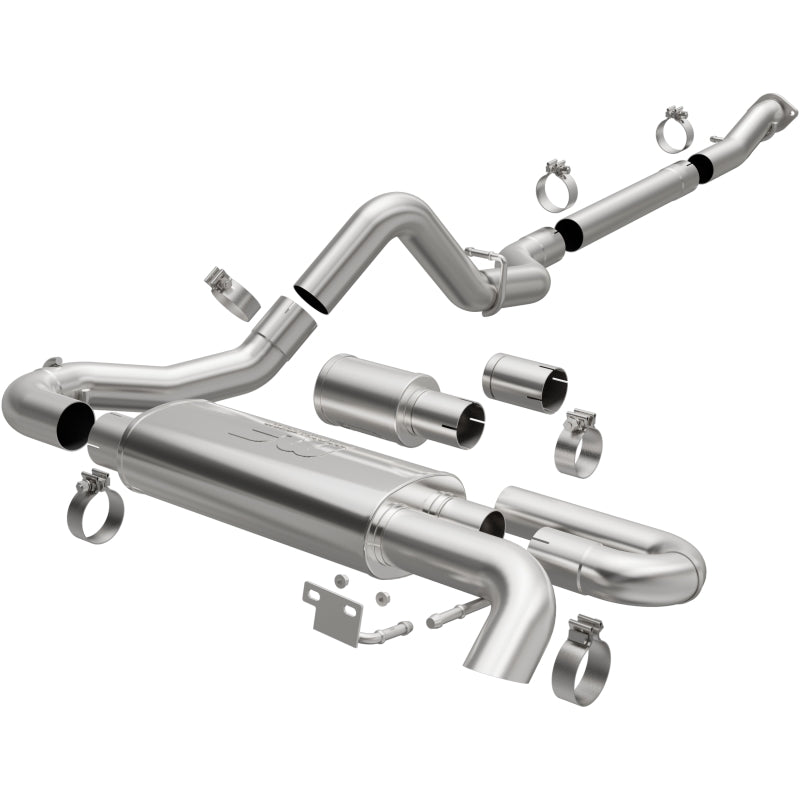 MagnaFlow Overland Series Cat-Back Exhaust for 2021 Ford Bronco - Single Straight Driver Exit - OneFastShop