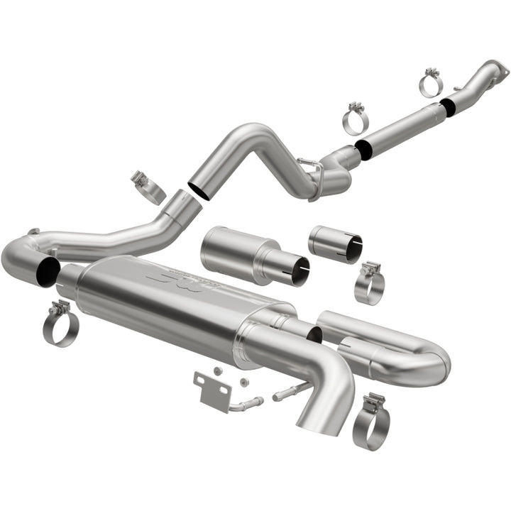MagnaFlow Overland Series Cat-Back Exhaust for 2021 Ford Bronco - Single Straight Driver Exit - OneFastShop