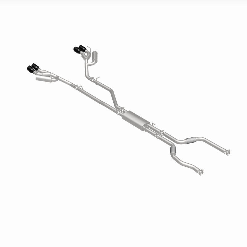 MagnaFlow 20-21 Ford Explorer 3.0L V6 Cat-Back Exhaust - Black Chrome Tips