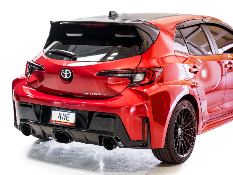 AWE Tuning Touring Edition Exhaust - 3" T304L Stainless Steel - Diamond Black Tips, for 2023+ Toyota GR Corolla
