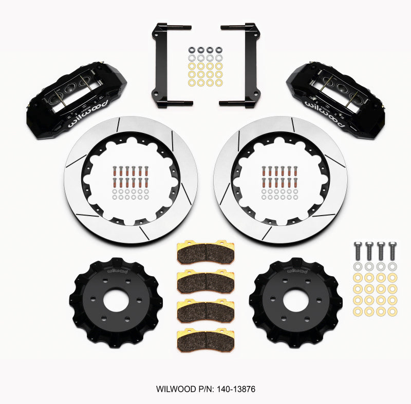 Wilwood TX6R Front Kit 16.00in Black for 1999-2014 GM Truck SUV 1500 - OneFastShop