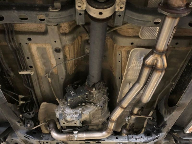 AFe Power Twisted Steel Y-Pipe with Cat Stainless Steel for 16-20 Toyota Tacoma V6 3.5L (4WD Only)