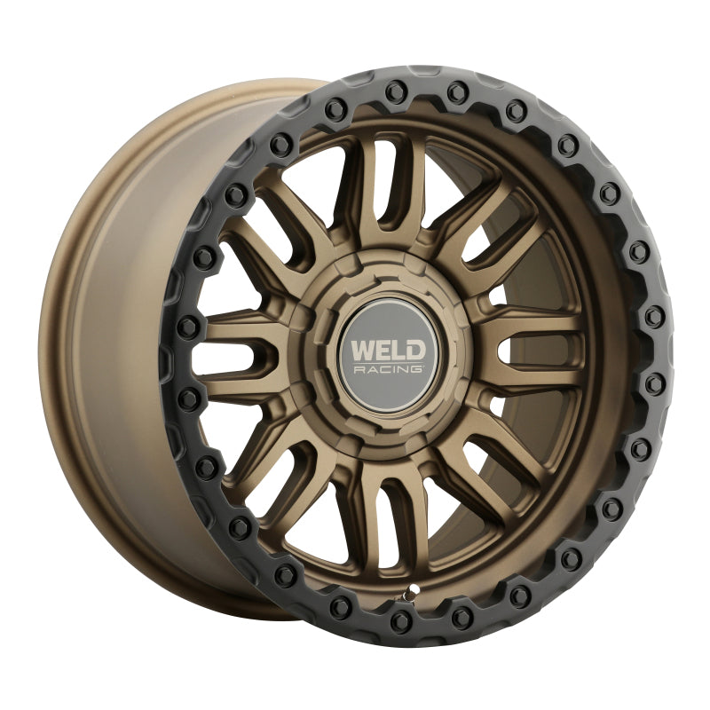 Weld Swift Flow-Formed Wheel 17x9 - 8x180 ET-12 Satin Bronze Black Ring, image 3