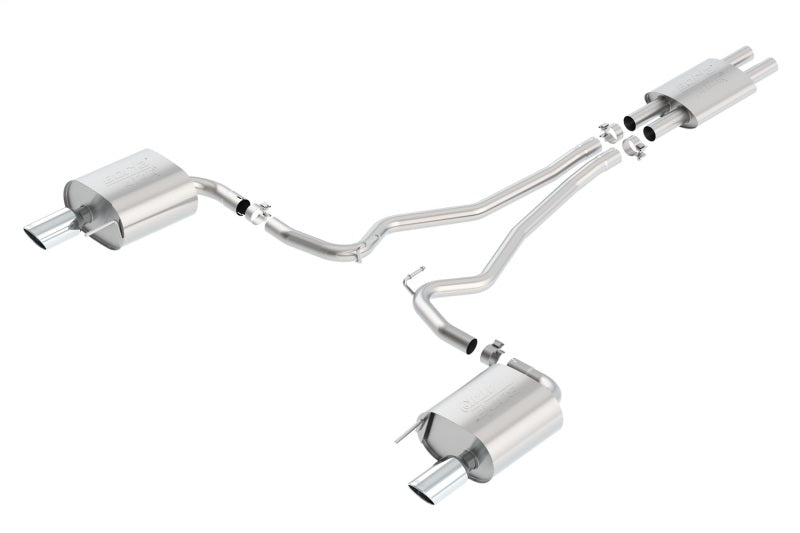 Borla ATAK Cat Back Exhaust System for Ford Mustang 3.7L V6 - Fits 2015 (V6) - 2016 (GT, GT Premium) Ford Mustang - OneFastShop