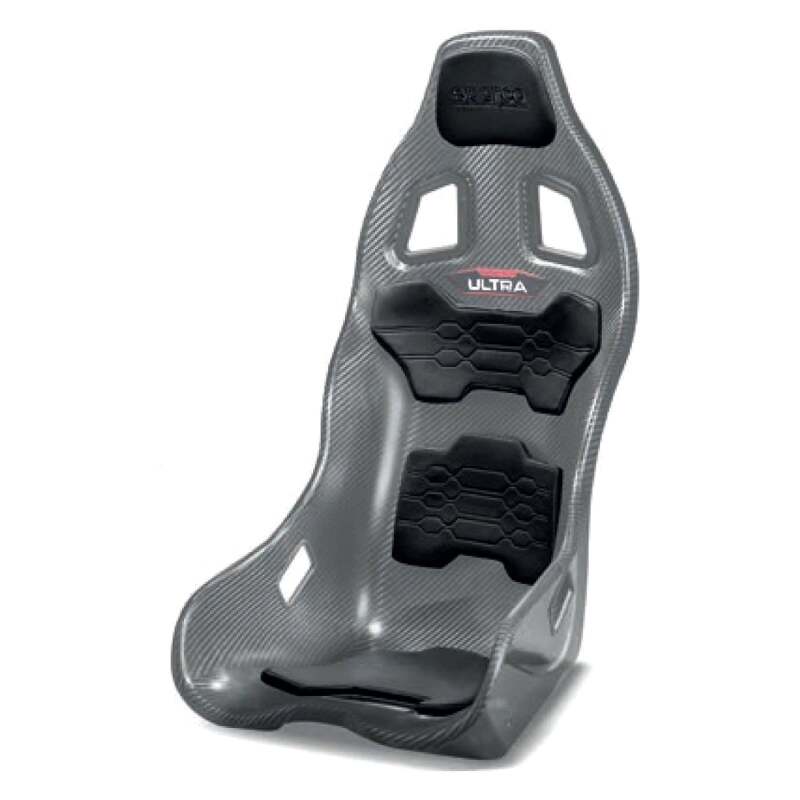 Sparco Ultra Seat Alcantara Padding Kit - Black, 4-Piece