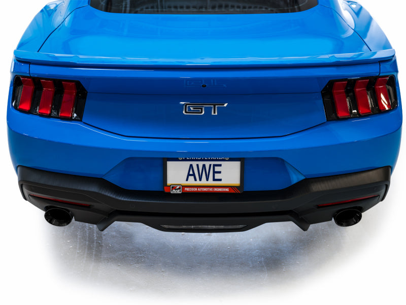 AWE Touring Catback Exhaust for 2024 Ford Mustang GT Fastback S650 RWD with Dual Diamond Black Tips