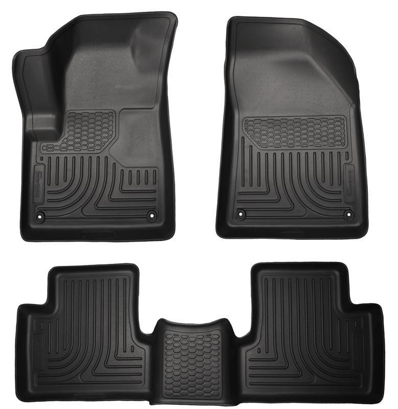 Husky Liners 14 WeatherBeater Black Front and Second Seat Floor Liners for Jeep Cherokee - OneFastShop