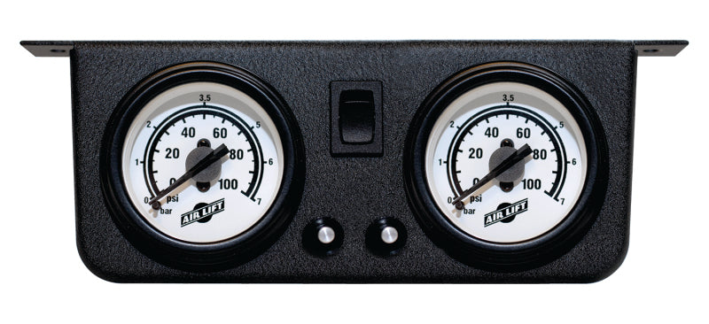 Air Lift Dual Gauge Panel for 25812 Dual Air Management Kit