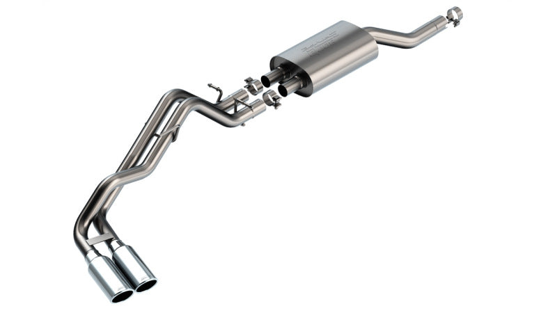 Borla Cat-Back System Chrome Tip for 2024 Ford Ranger XLT S Type