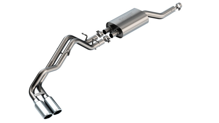 Borla Cat-Back System Chrome Tip for 2024 Ford Ranger XLT S Type