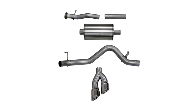 CORSA Performance Cat-Back System Single Rear Exit for 2017-2022 Chevy Colorado 3.6L Extended Cab Long Bed