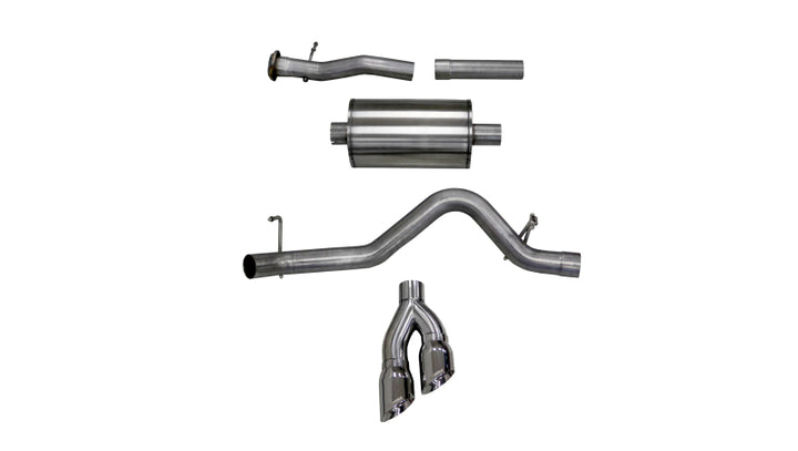 CORSA Performance Cat-Back System Single Rear Exit for 2017-2022 Chevy Colorado 3.6L Extended Cab Long Bed