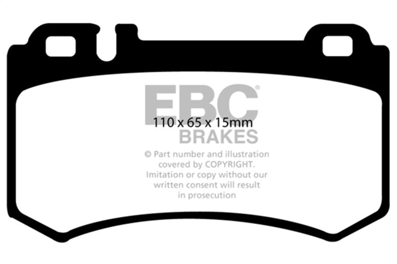 EBC Yellowstuff Rear Brake Pads for 03-06 Mercedes-Benz CL55 AMG 5.4 Supercharged - OneFastShop