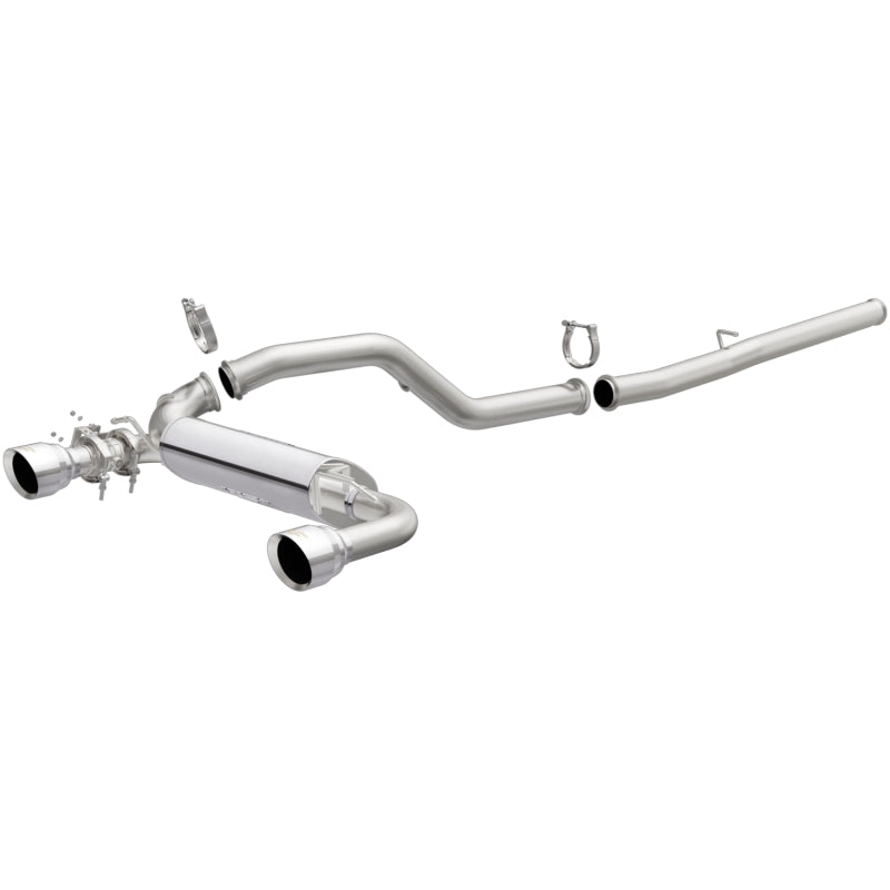 Magnaflow Cat-Back Exhaust System 3in SS Dual Outlet 4.5in Polished Tips for 2016-2018 Ford Focus RS - OneFastShop