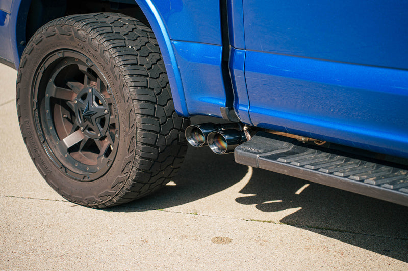 Corsa Xtreme Black PVD Tip Cat-Back Exhaust - Ford F-150 5.0L 141 in WB 2015-2020, image 2