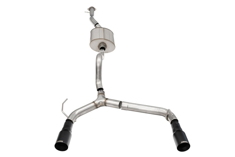 Corsa Performance Cat-Back Exhaust 2.75in Dual Rear w/ 4in Black Tips for 21-25 Ford Bronco 2.7L 4-Door - OneFastShop