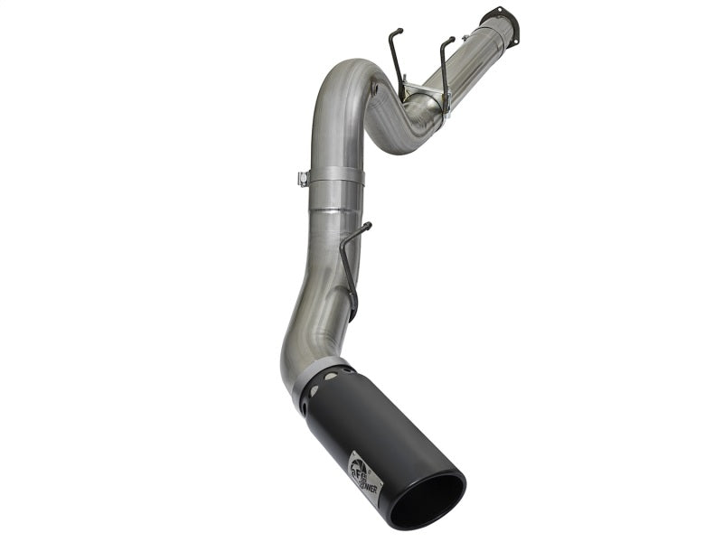 Afe Large Bore-HD Exhaust System 5in DPF Back 409 SS Black Tip - 2017 Ford Diesel Trucks V8 6.7L(td)
