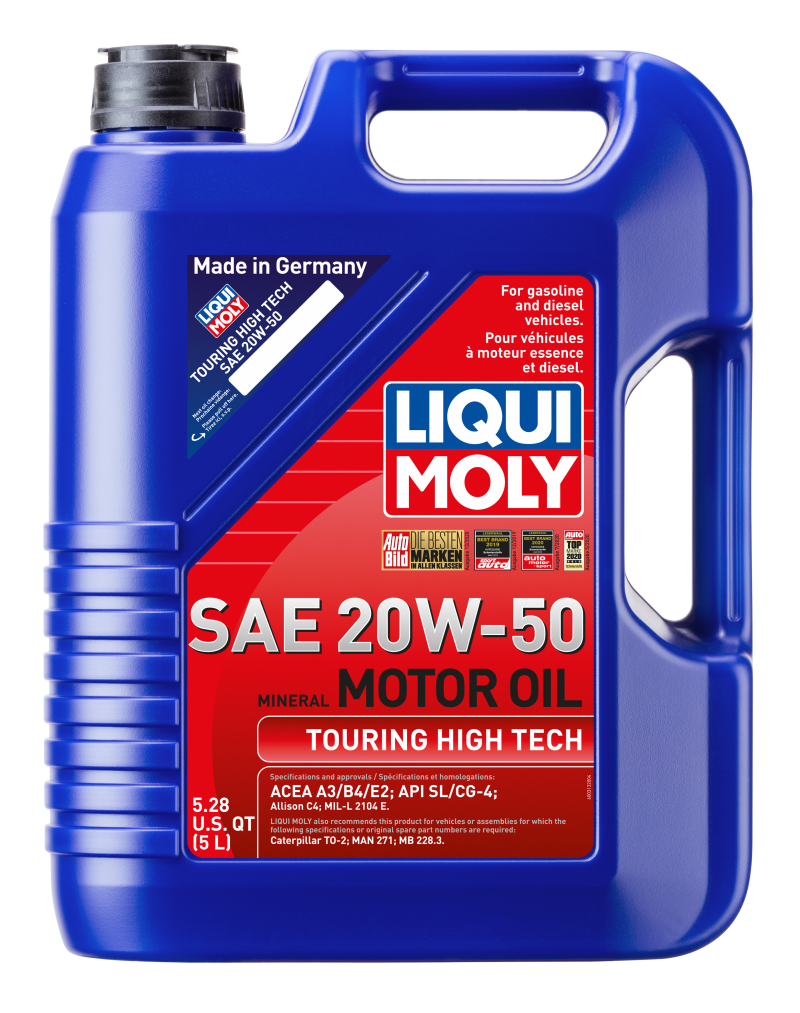 LIQUI MOLY Touring High Tech Motor Oil SAE 20W50 - 5L - OneFastShop
