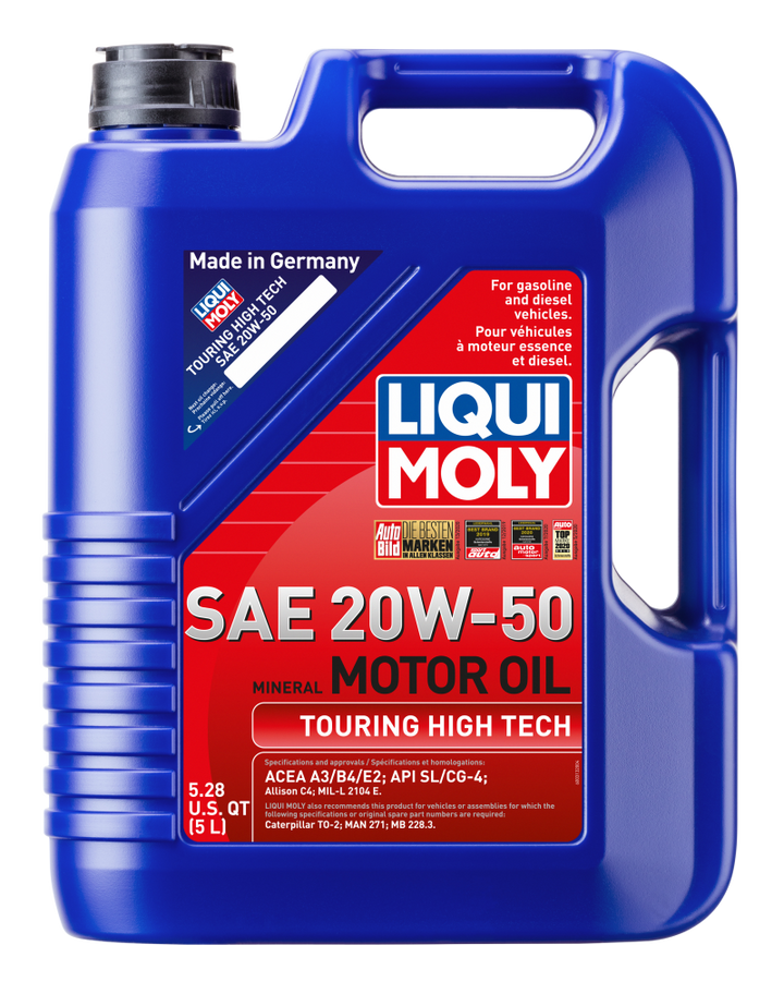 LIQUI MOLY Touring High Tech Motor Oil SAE 20W50 - 5L - OneFastShop
