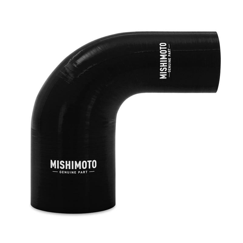 Mishimoto Silicone 90 Deg Reducer Coupler 2in To 3in Black - OneFastShop