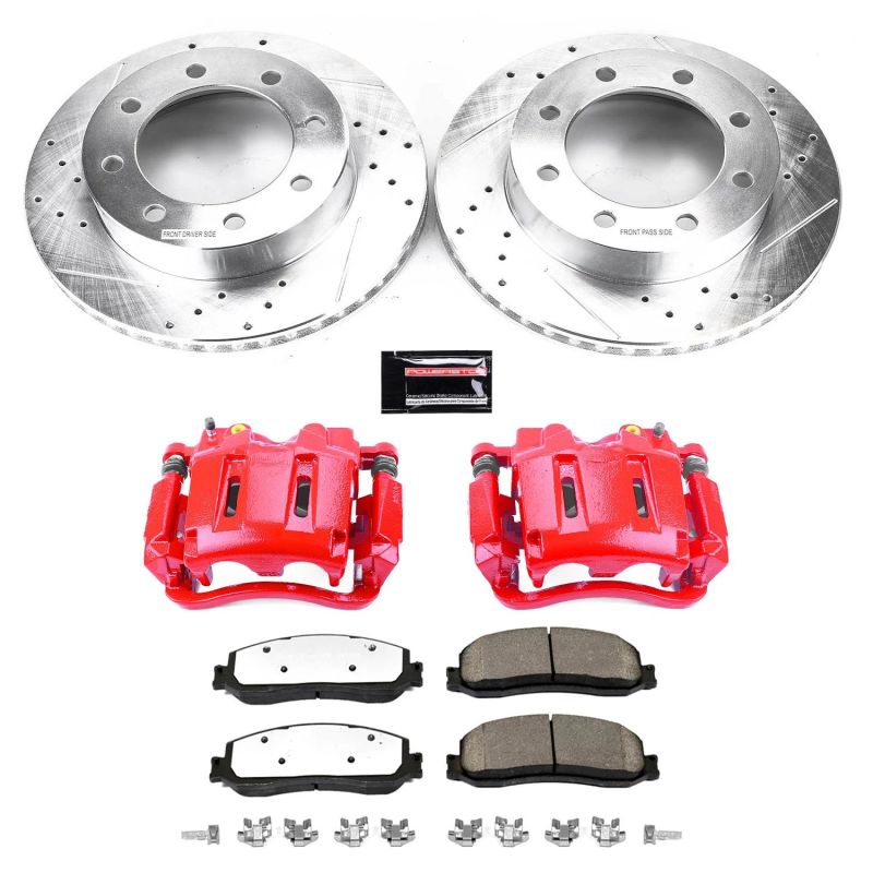 Power Stop 2012 Ford F-350 Super Duty Front Z36 Truck & Tow Brake Kit W/Calipers