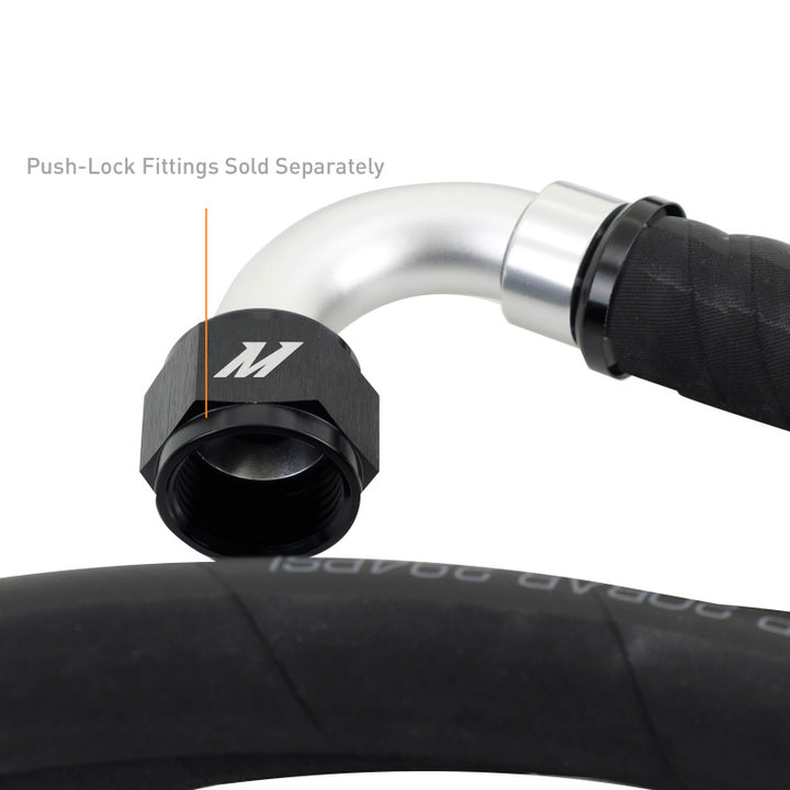 Mishimoto Push Lock Hose Black -12AN 240in Length Hose - OneFastShop