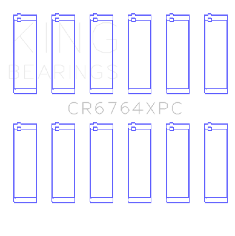 King XPC Series pMaxKote Coated Rod Bearing Set - VW/Audi VR6 (Size STDX)