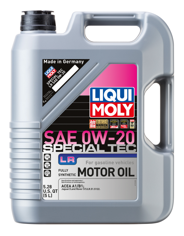 LIQUI MOLY 5L Special Tec LR Motor Oil SAE 0W20 for Acura Jaguar Land Rover Vehicles - OneFastShop
