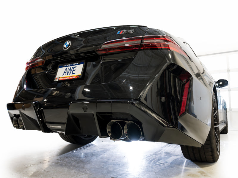 AWE Tuning BMW G90/G99 M5 Track Edition Cat-Back Exhaust Diamond Black Tips