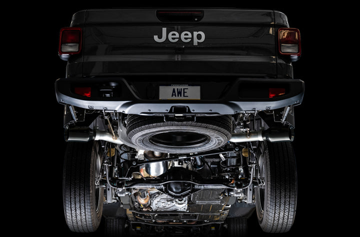 AWE Tuning Tread Edition Cat-Back Dual Exhaust for 20-21 Jeep Gladiator JT 3.6L - OneFastShop