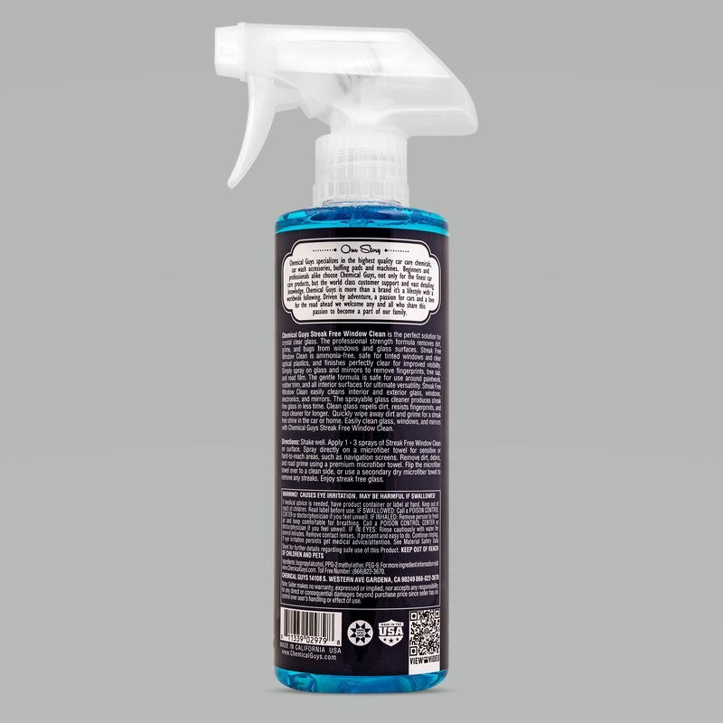 Chemical Guys Glass Cleaner - Streak Free, 16oz
