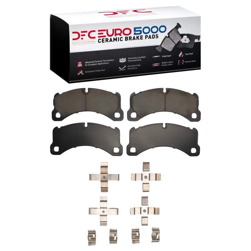 DFC 11-23 Brake Pads and Hardware Kit Euro 5000 Ceramic Porsche Macan Front