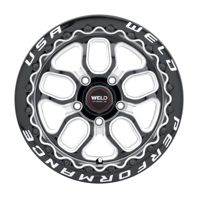 Weld S907 15X10 Laguna Beadlock Wheel for 5X115 – ET22 BS6.4 Gloss Black MIL Dia 78.1 (907) - OneFastShop