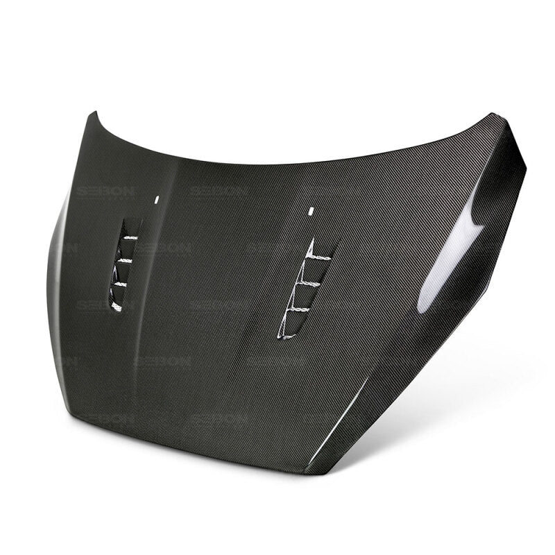 Seibon RS-Style Vented Carbon Fiber Hood - Ford Focus 2015-2018