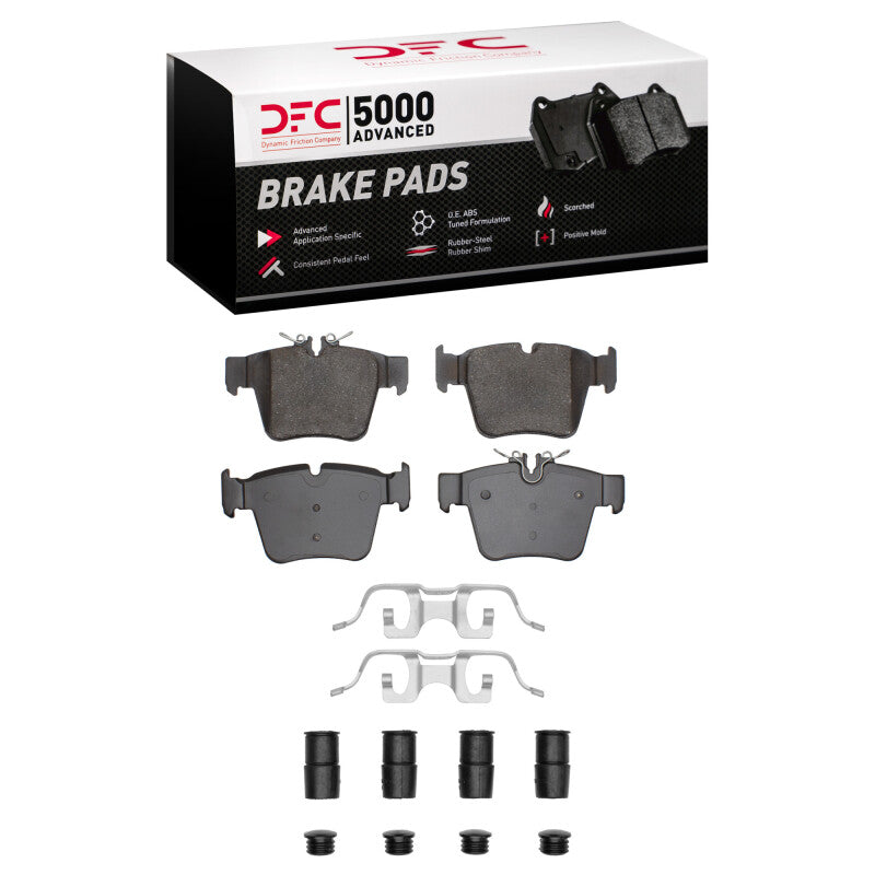 DFC 5000 Advanced Ceramic Rear Brake Pads with Hardware - Mercedes-Benz GLC300 / GLC350e 2016-2023