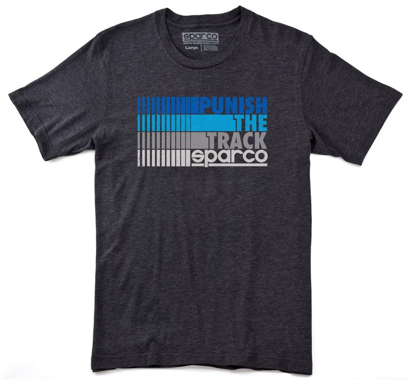Sparco T-Shirt Punish Charcoal Large Size Racing Apparel
