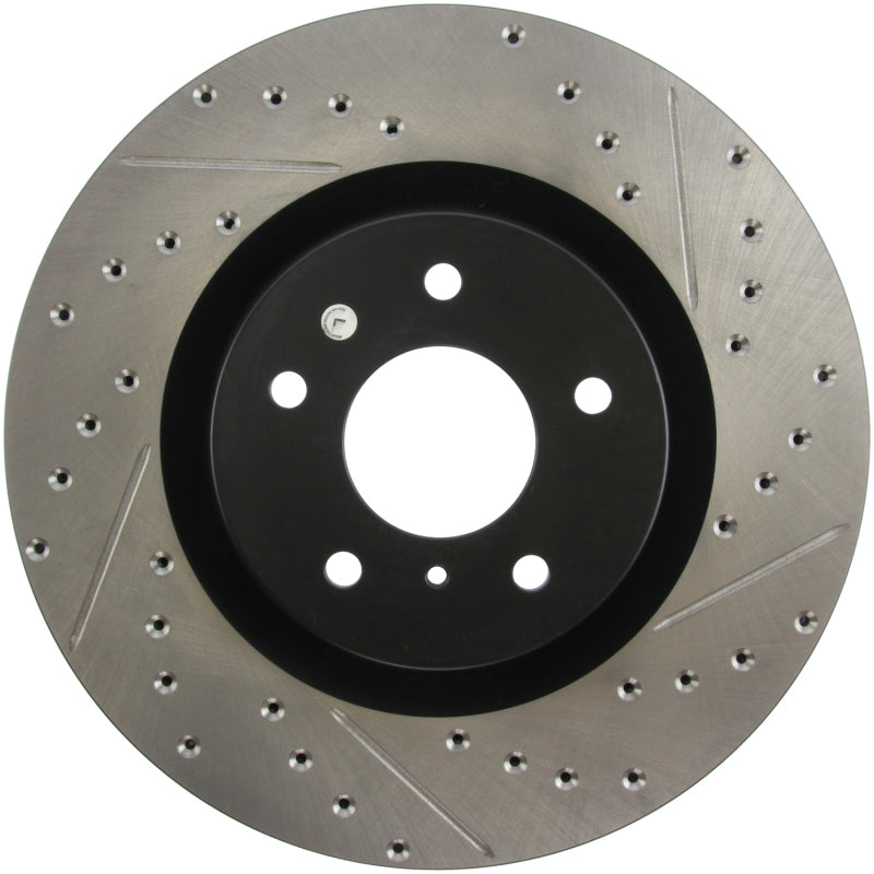 Stoptech Slotted & Drilled Sport Brake Rotor for Nissan 350Z/INFINITI G35 2003-2008 - OneFastShop
