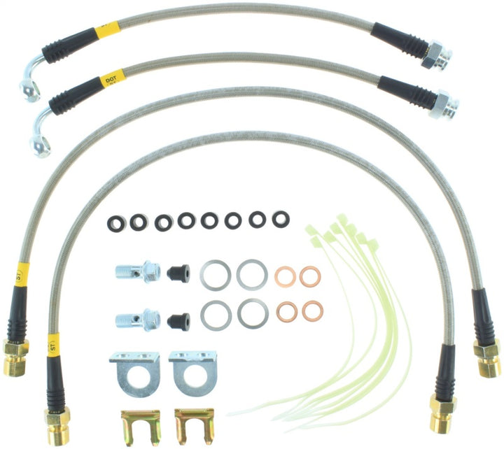 Stoptech Stainless Steel Rear Brake Lines for 12-14 Ford Raptor - OneFastShop
