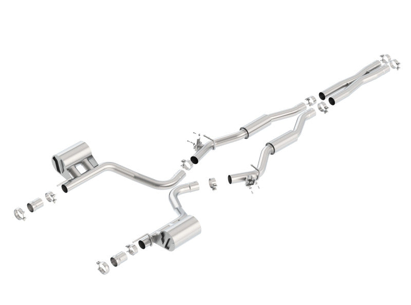 Borla S-Type Catback Exhaust for 15-16 Dodge Challenger SRT 392 Single Split Rear Exit No Tip