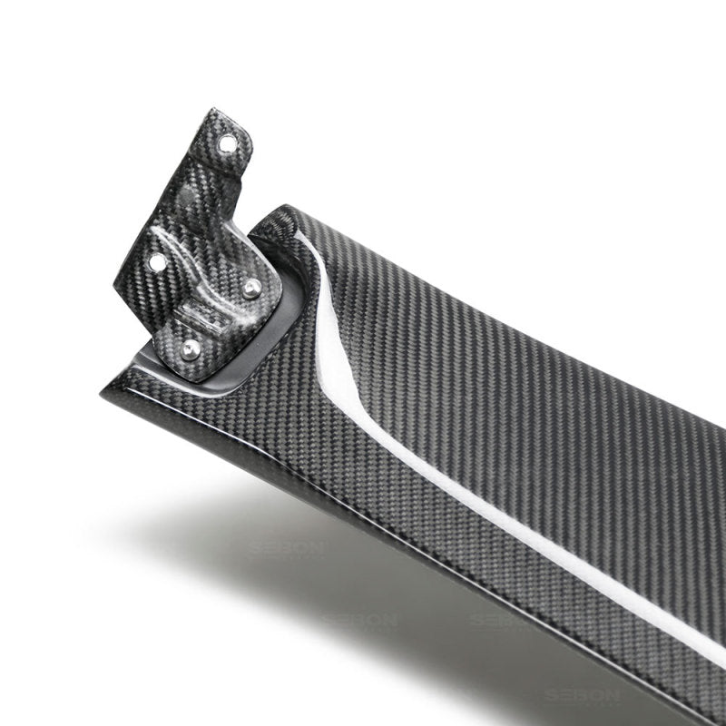 Seibon Gloss Carbon Fiber Middle Spoiler for 2017 Honda Civic Type R - OneFastShop