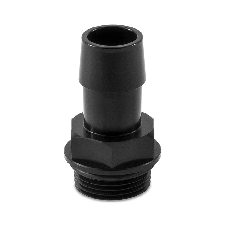 M27x2.0 To 3/4In Hose Barb Aluminum Fitting Black Viton - OneFastShop