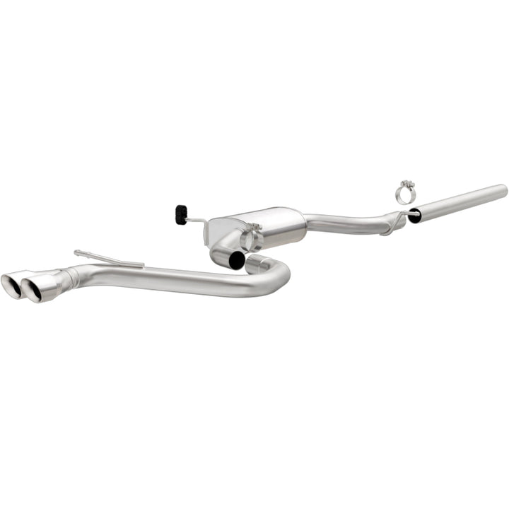 Magnaflow Cat-Back Exhaust System 2015 Volkswagen Golf 1.8L Dual Driver Side Exit 2.5in Polished Tips - OneFastShop