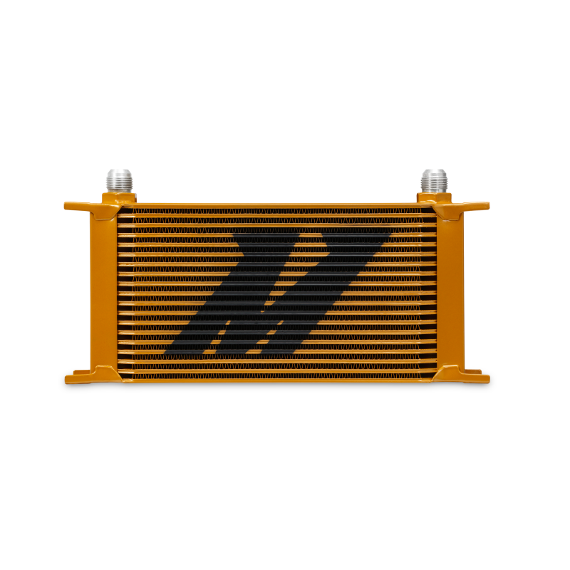 Mishimoto Universal 19 Row Oil Cooler - Gold for Ford Mustang GT/GT Premium/Bullitt/Mach 1 - OneFastShop