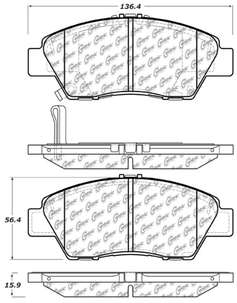 StopTech Performance Front Brake Pads for 09-17 Honda Fit - High Heat Para-Aramid Composite for Aggressive Driving - OneFastShop