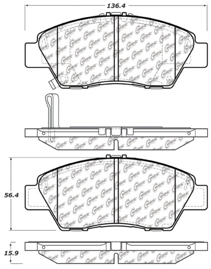 StopTech Performance Front Brake Pads for 09-17 Honda Fit - High Heat Para-Aramid Composite for Aggressive Driving - OneFastShop