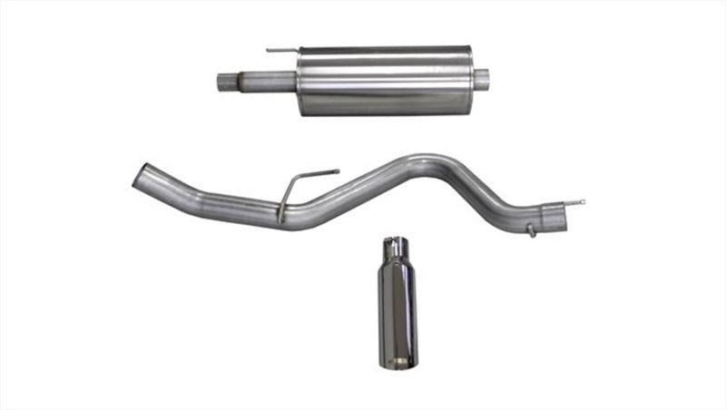 CORSA Performance Cat-Back Exhaust for 2015-2020 Ford F-150 5.0L V8 Single Side Exit with 4.0in Polished Tip - OneFastShop